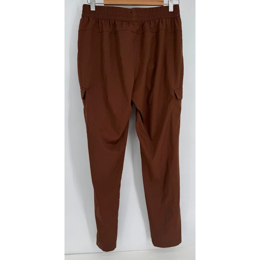 BCG Mens‎ Brown Cargo Jogger Pants Stretch Ripstop Tapered Hiking M